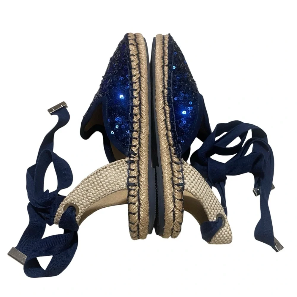 VERA PELLE Espadrillas Flat sequin Sandals